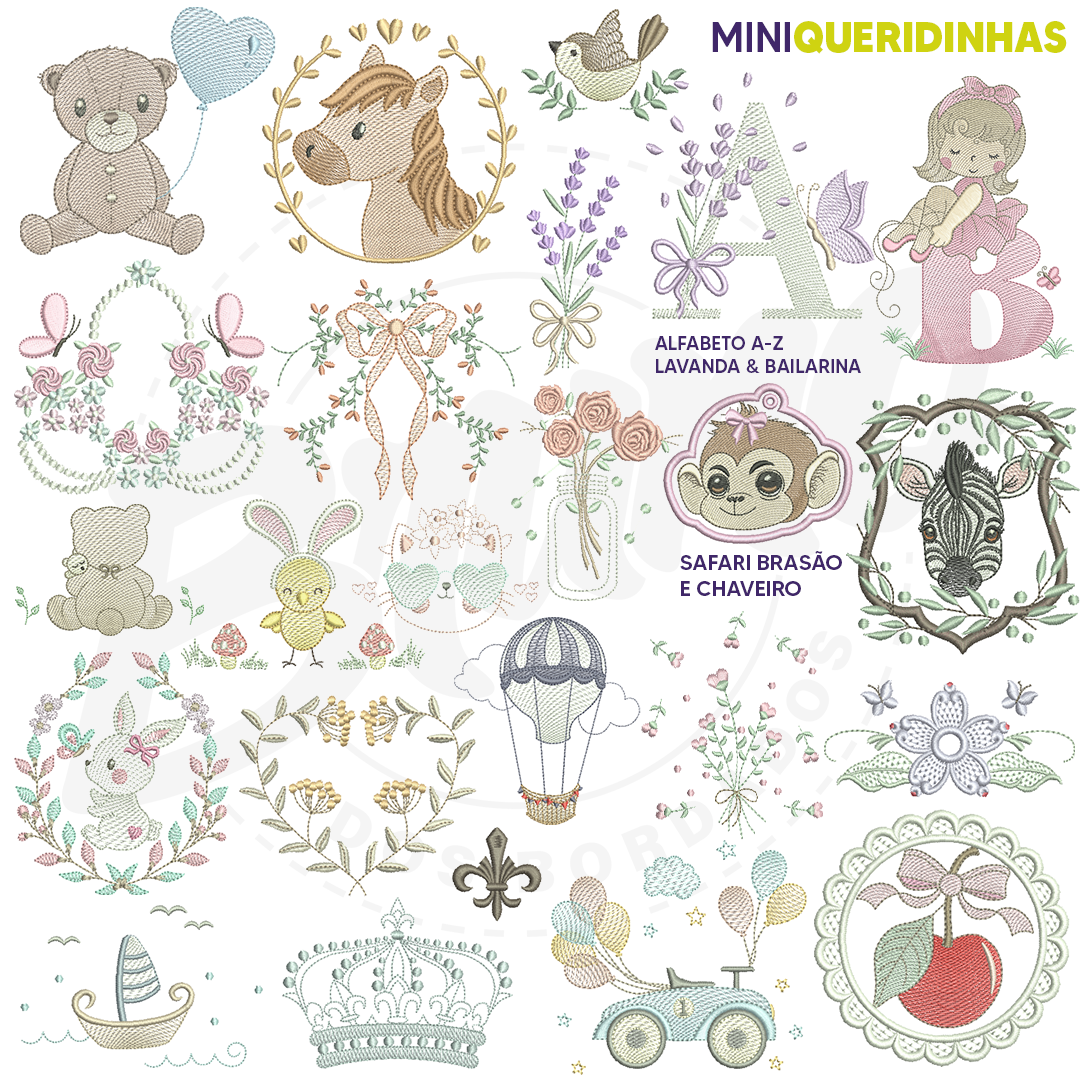 Mini Queridinhas #1 (316 matrizes 10x10 + 18 brindes)