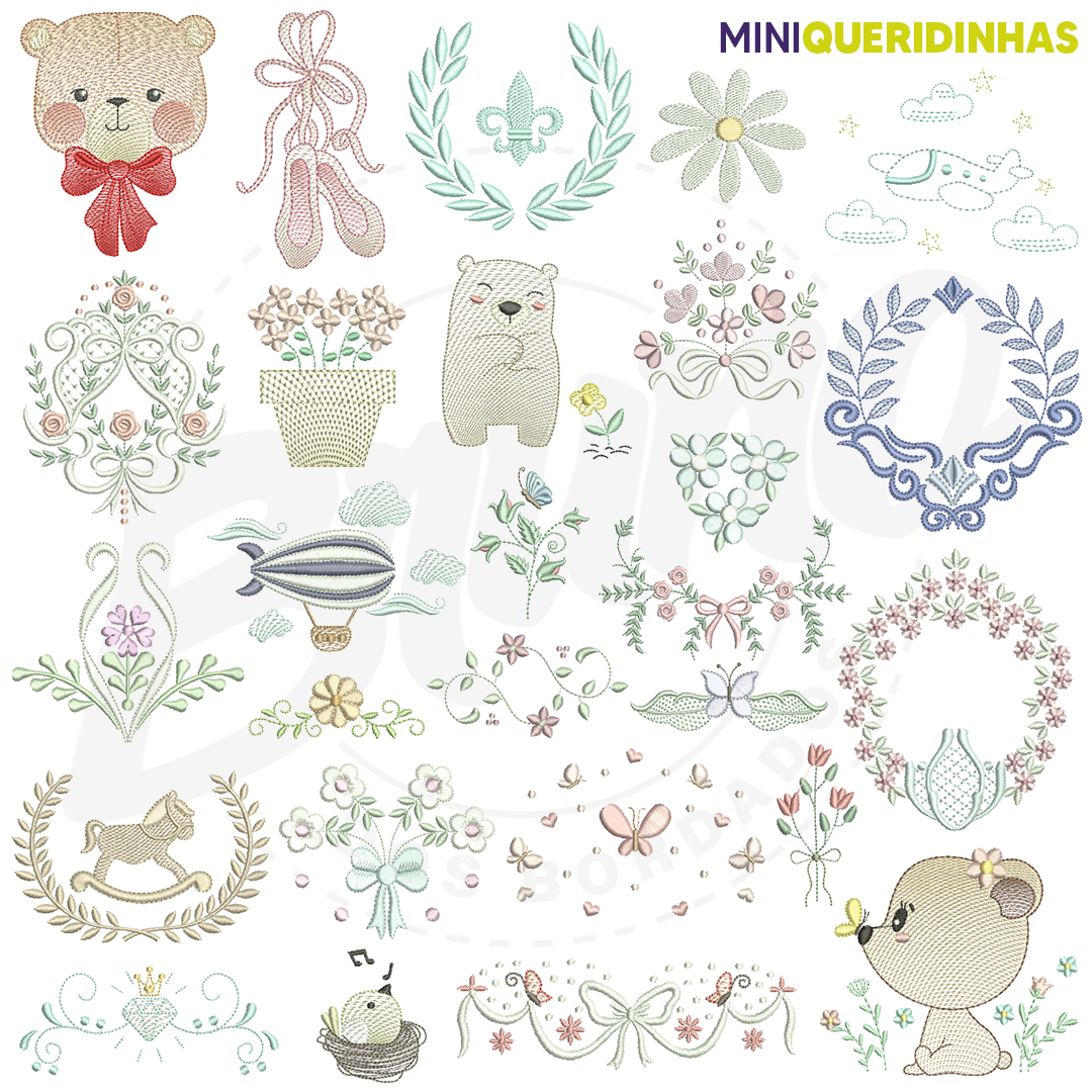 Mini Queridinhas #1 (316 matrizes 10x10 + 18 brindes)