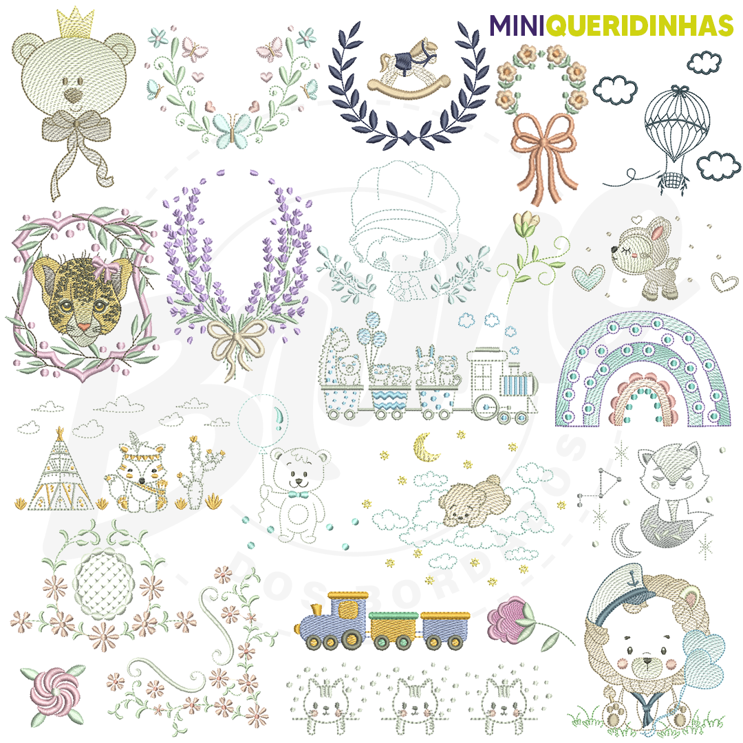 Mini Queridinhas #1 (316 matrizes 10x10 + 18 brindes)