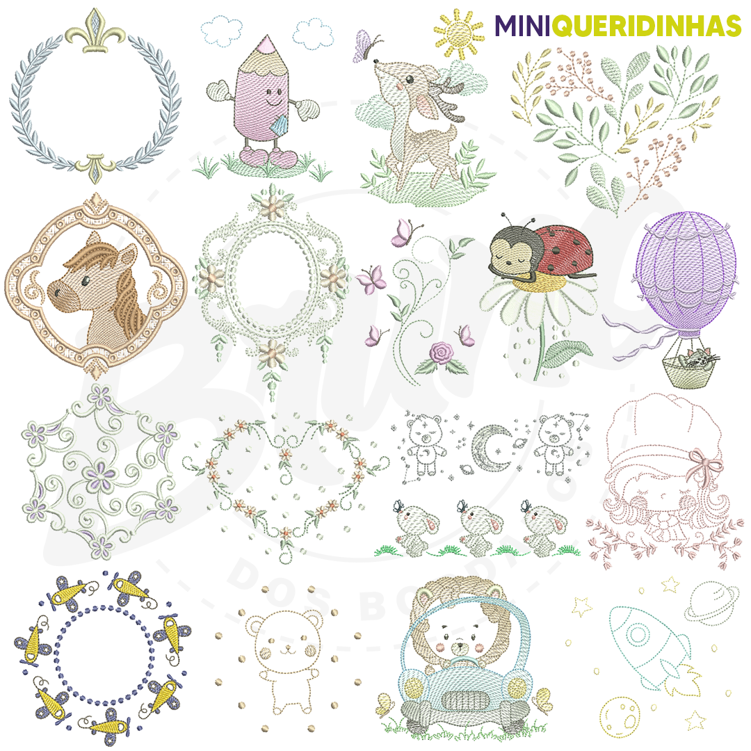 Mini Queridinhas #1 (316 matrizes 10x10 + 18 brindes)