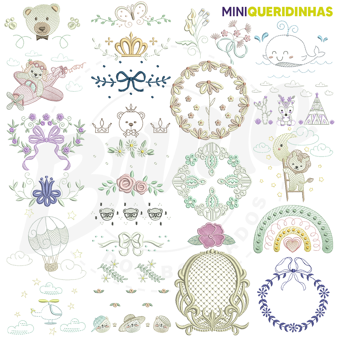 Mini Queridinhas #1 (316 matrizes 10x10 + 18 brindes)