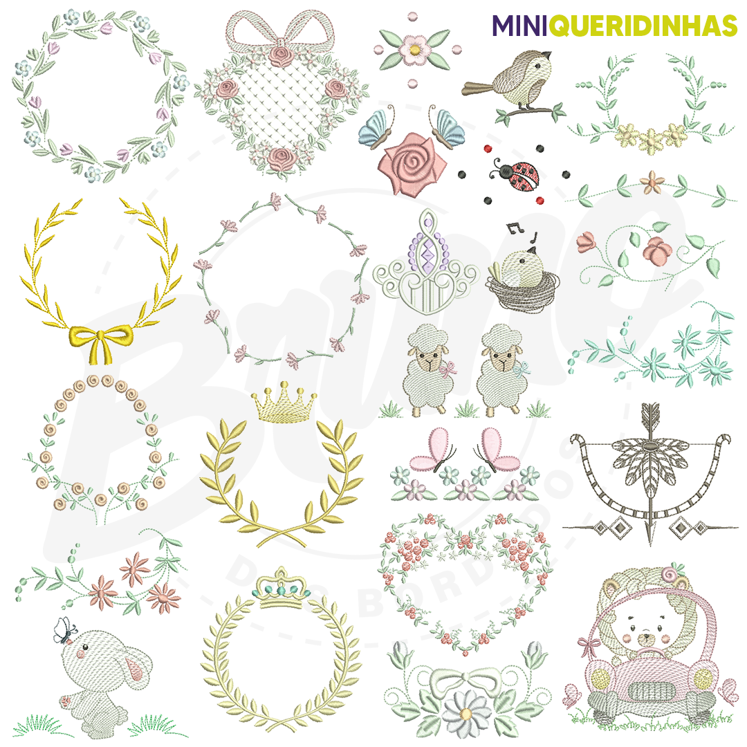 Mini Queridinhas #1 (316 matrizes 10x10 + 18 brindes)