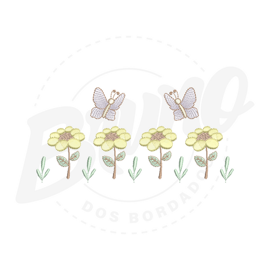 MP24M043 - Barrinha Flores e Borboleta