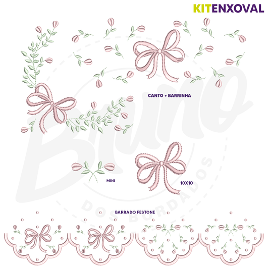 Kit Enxoval #107 - Laço e tulipa