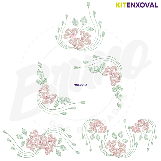 Kit Enxoval #72 - Flor e folhas