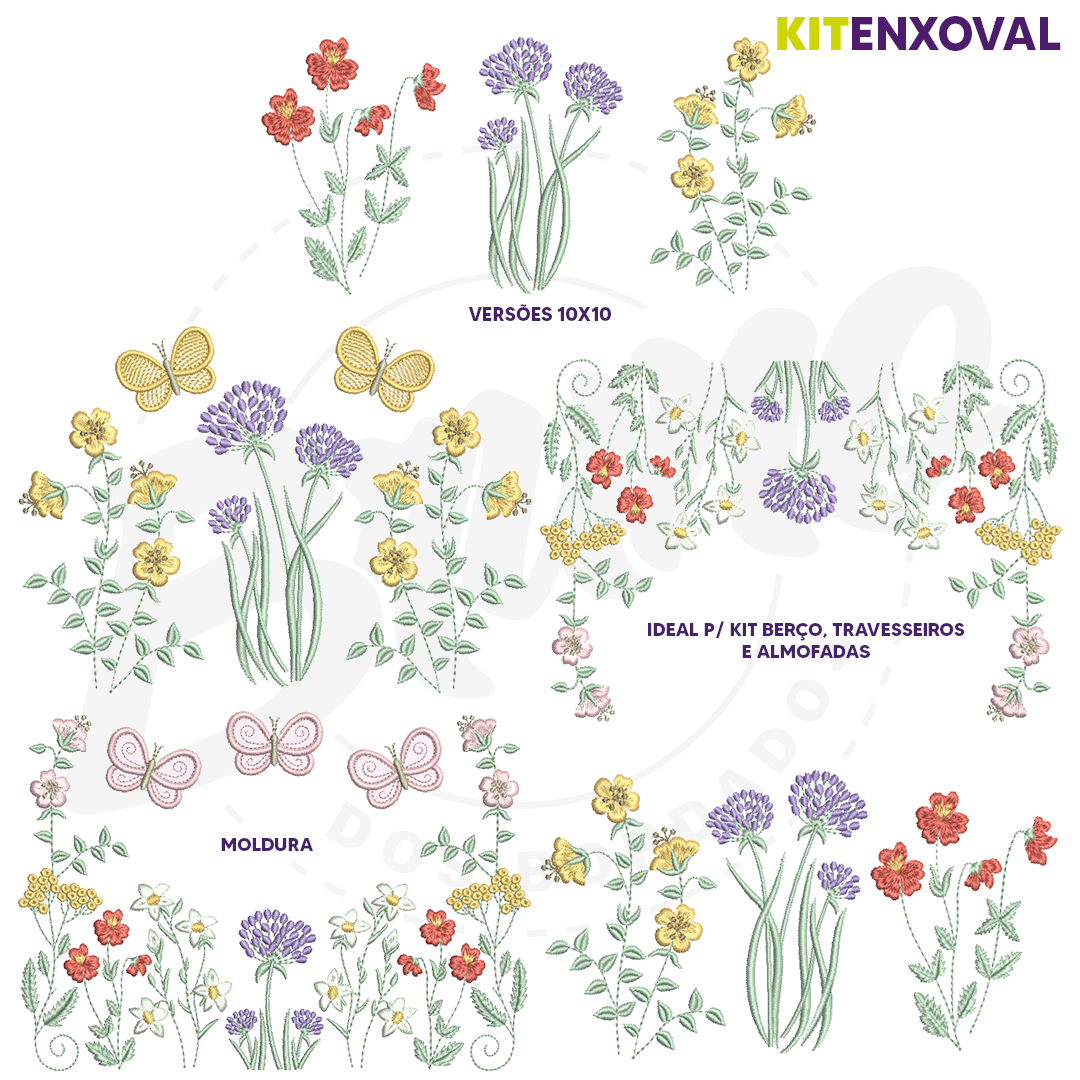 Kit Enxoval #63 - Jardim encantado