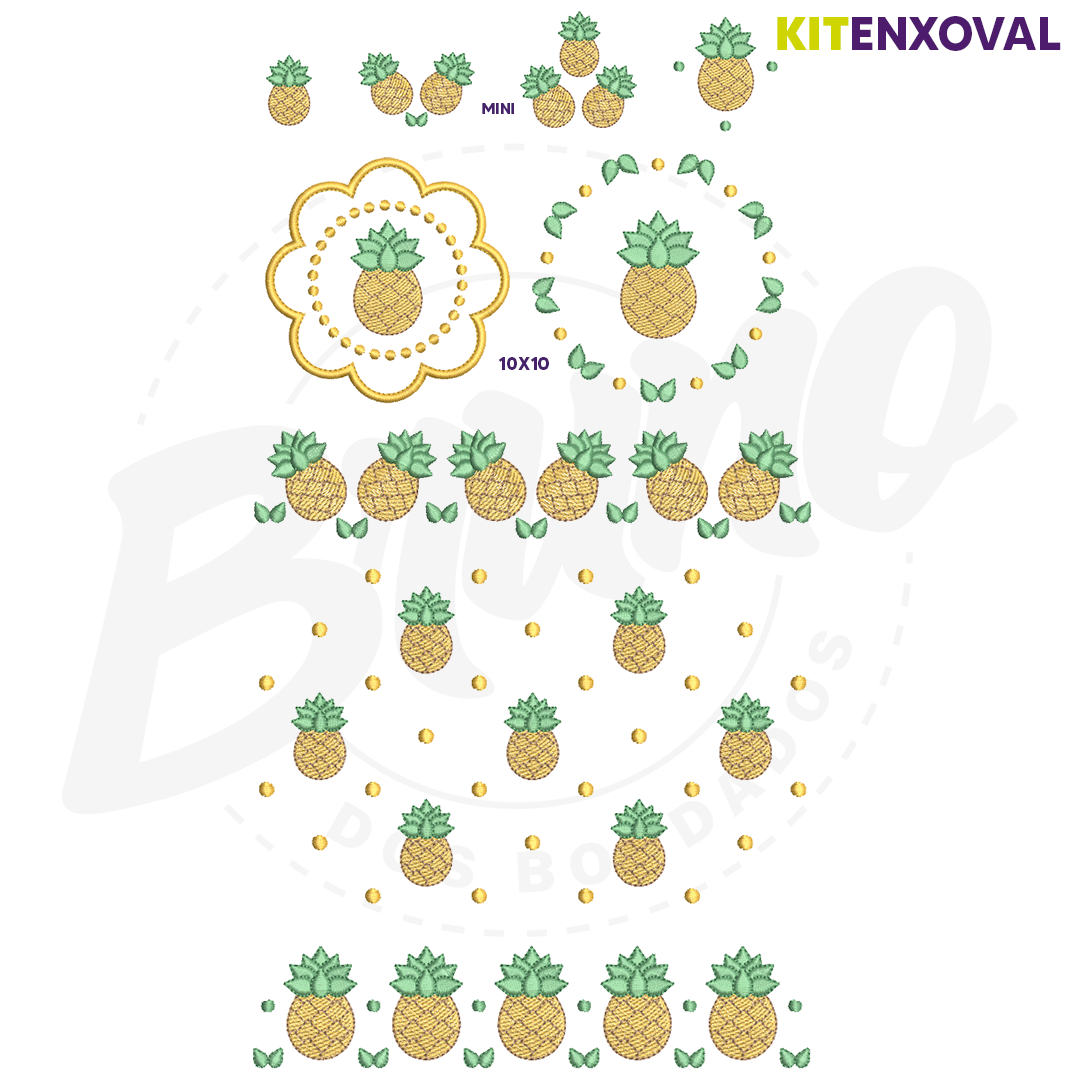 Kit Enxoval #60 - Abacaxi