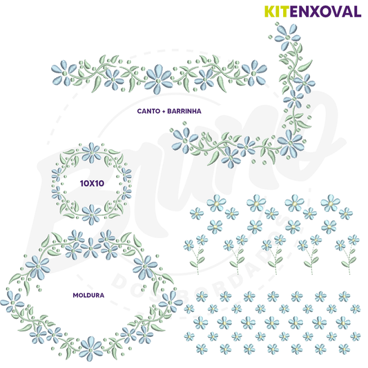 Kit Enxoval #128 - Floral