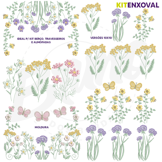 Kit Enxoval #64 - Jardim encantado