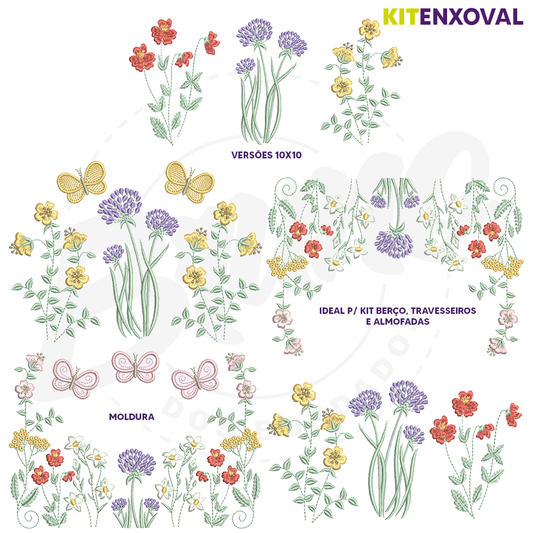 Kit Enxoval #63 - Jardim encantado