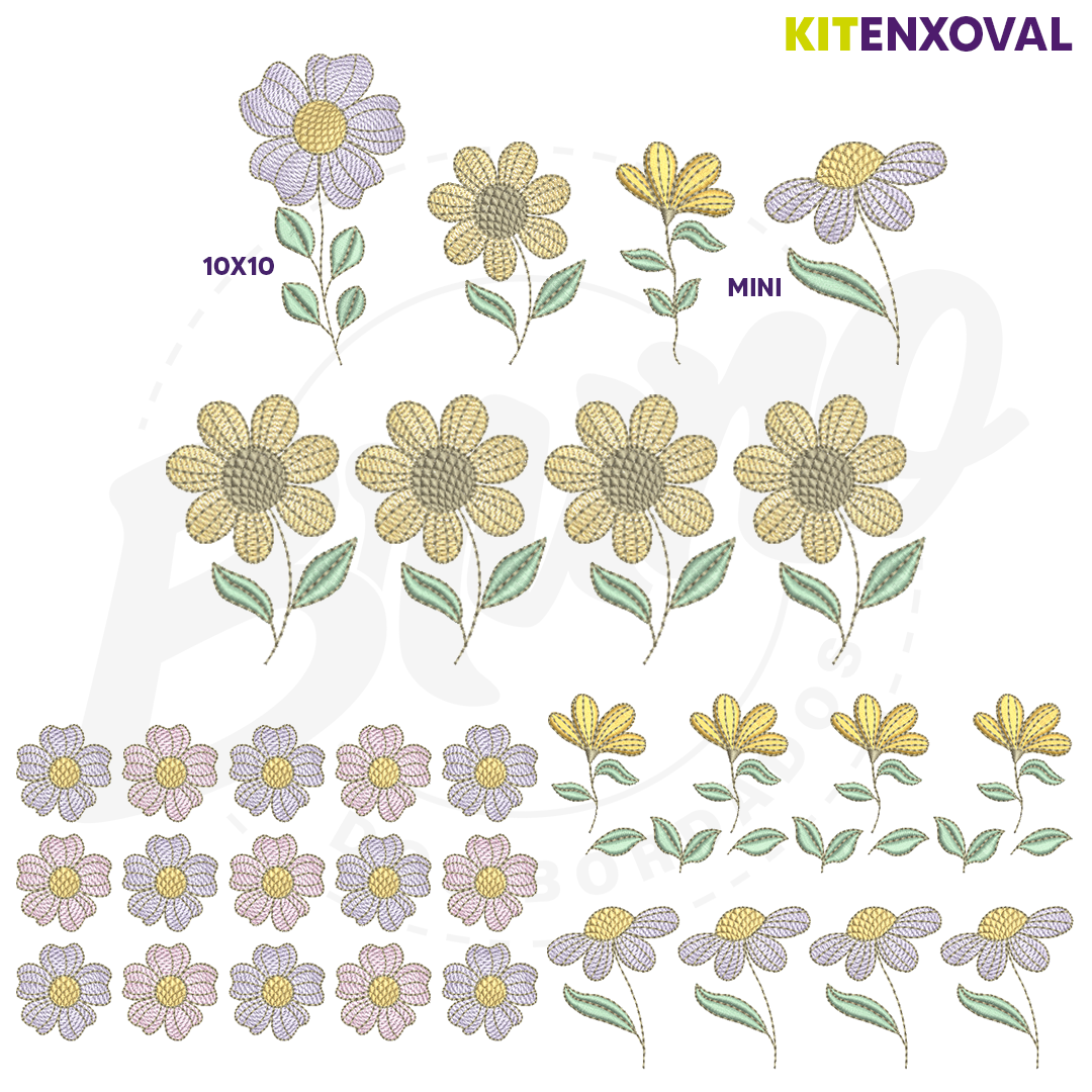 Kit Enxoval #114 - Flores