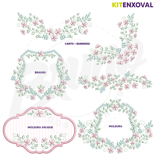 Kit Enxoval #57 - Flores e ramos