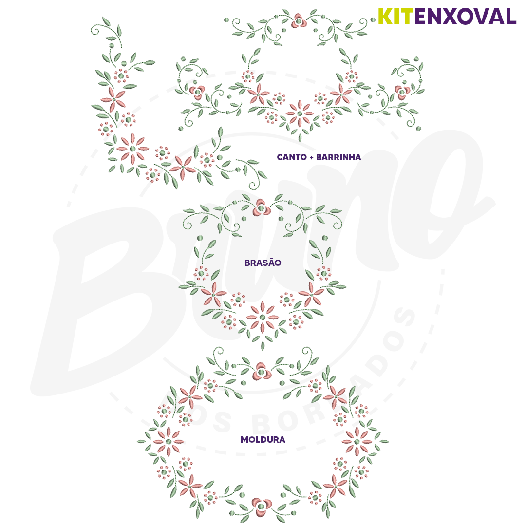 Kit Enxoval #73 - Flores e ramos