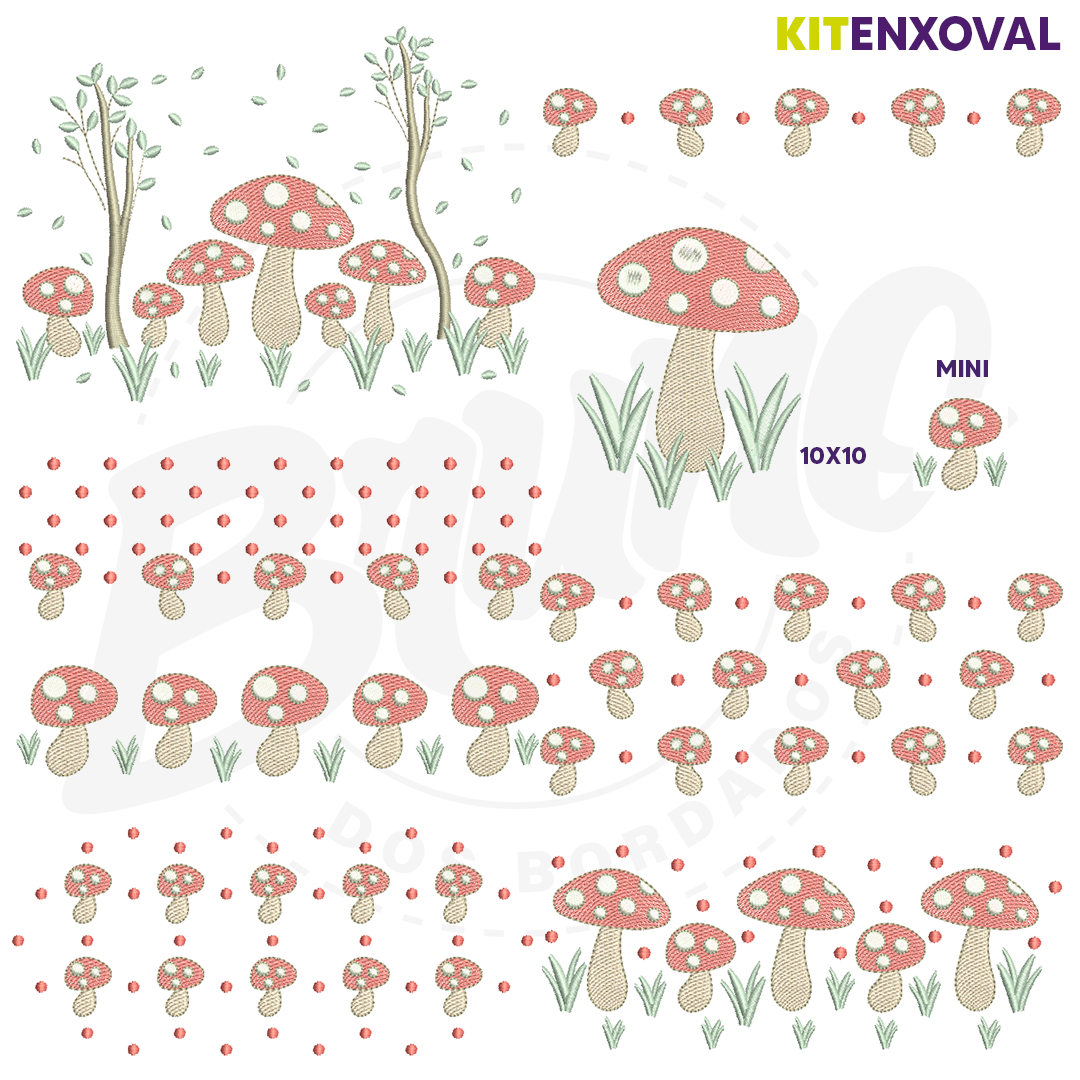 Kit Enxoval #44 - Cogumelo