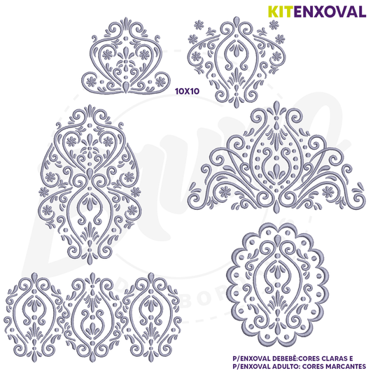 Kit Enxoval #122 - Arabescos