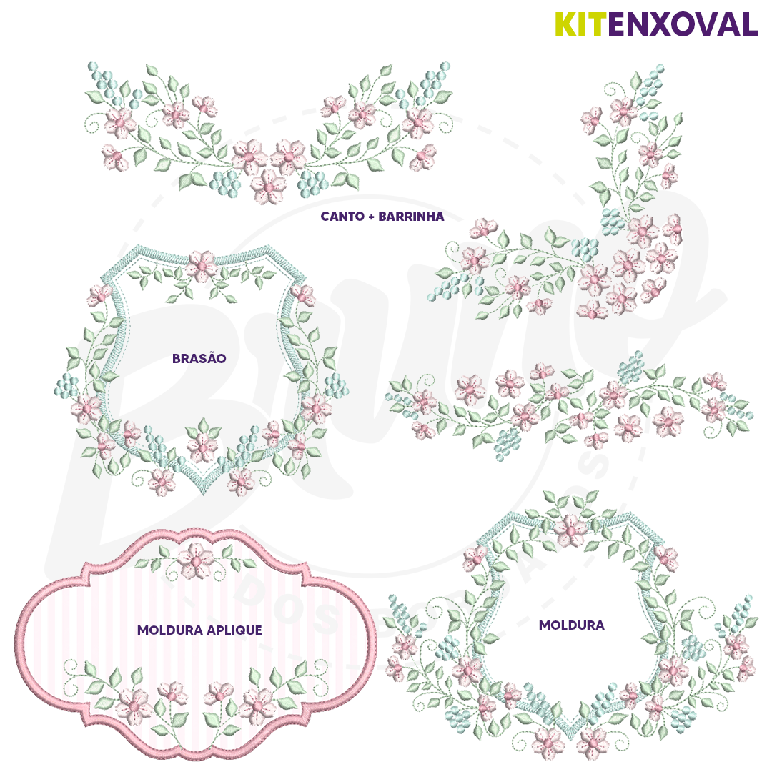 Kit Enxoval #57 - Flores e ramos