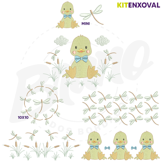 Kit Enxoval #116 - Patinho e libélula