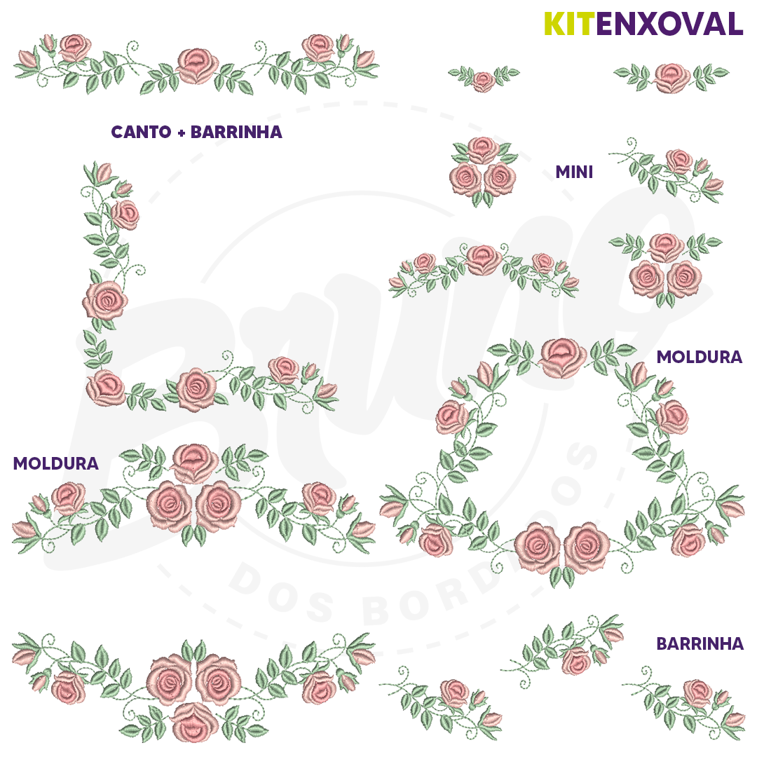 Kit Enxoval #16 - Rosas