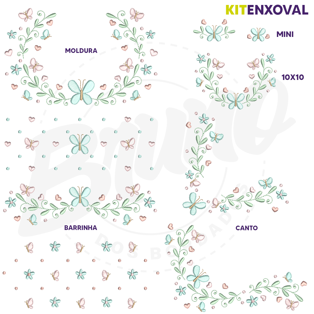 Kit Enxoval #11 - Borboleta