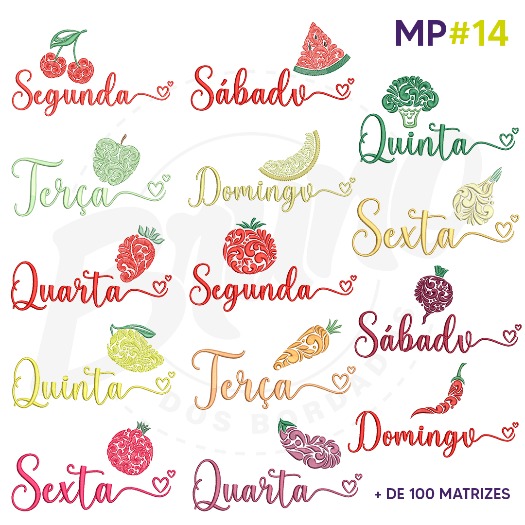 Coleção: MP#14 (104 matrizes + 39 brindes)